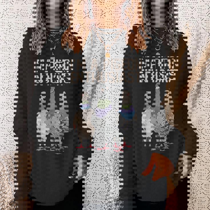 私はハト愛好家ですハト好き スウェットシャツ 彼女への贈り物