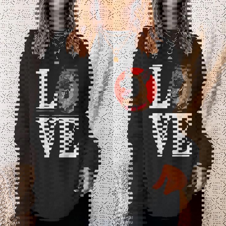 私はベルギーのマリノア子犬愛好家が大好きです スウェットシャツ 彼女への贈り物