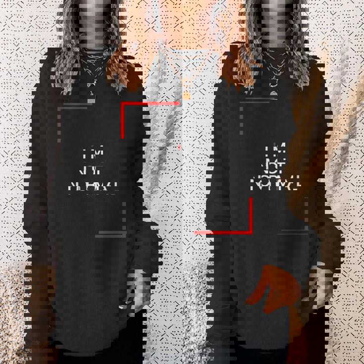 私は普通じゃない スウェットシャツ 彼女への贈り物