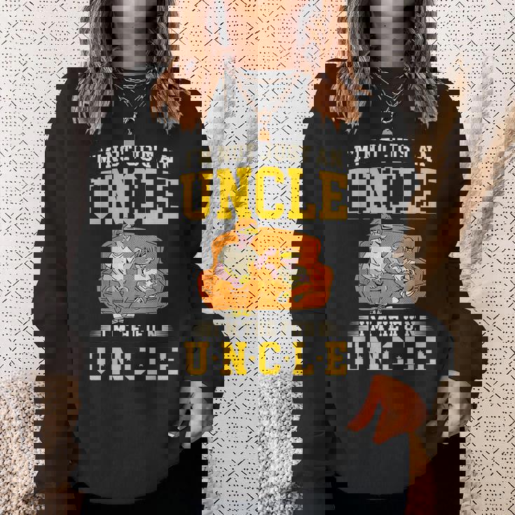 私は楽しいおじさんです 面白いパーティー愛好家のおじさん コスチュームのおじさん スウェットシャツ 彼女への贈り物