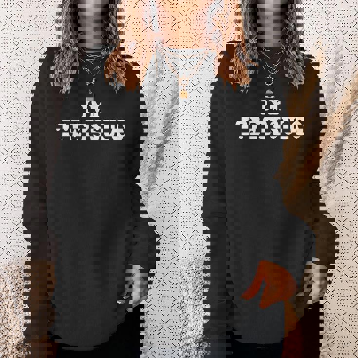 私は鉄夫、私の名前は鉄夫、私は哲男、パーソナライズ スウェットシャツ 彼女への贈り物