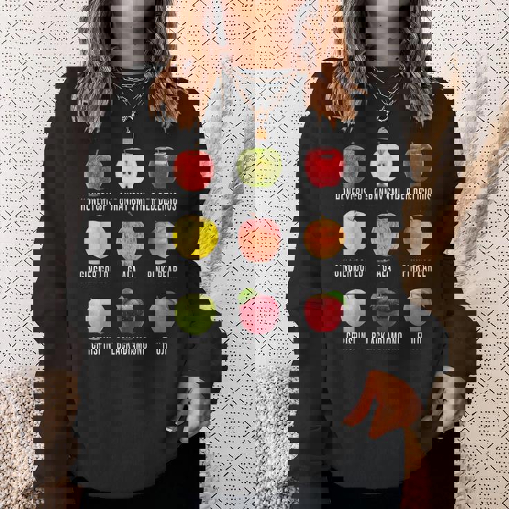 秋のリンゴ狩りアップルオーチャード ボーホー ファームフェッシュ スウェットシャツ 彼女への贈り物