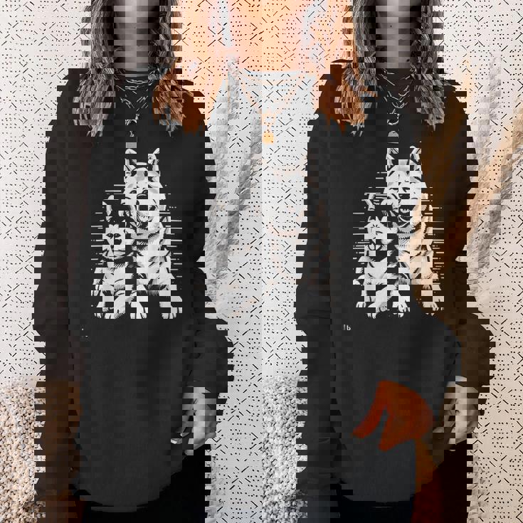 秋田犬 グラフィックtシャツ レディース メンズ スウェットシャツ 彼女への贈り物