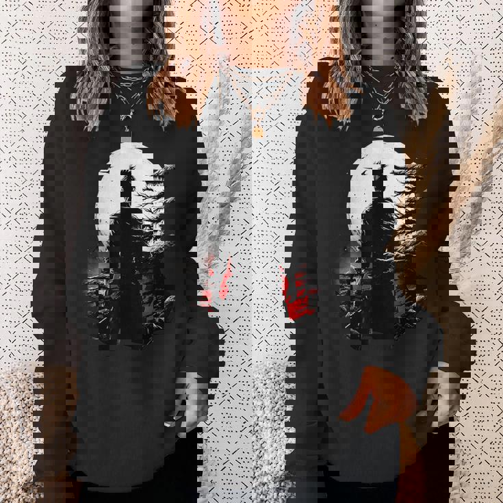 筒垣 ステンシル 染付 日本 美術 ギフト おもしろ スウェットシャツ 彼女への贈り物