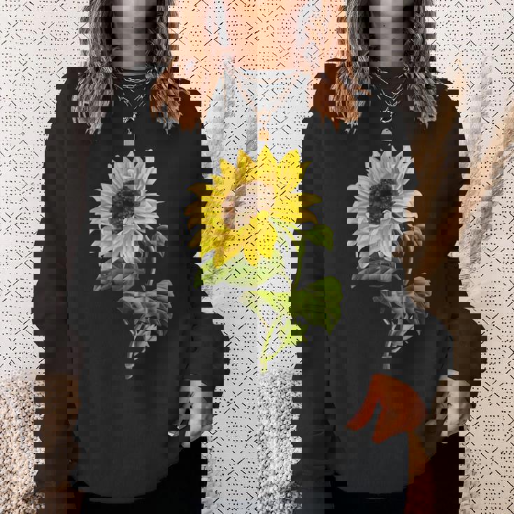 素敵なかわいいヒマワリの植物の花のアートワーク スウェットシャツ 彼女への贈り物