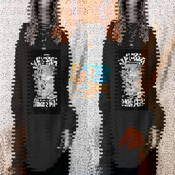 素敵な夏の言っているビーチモチーフ スウェットシャツ 彼女への贈り物