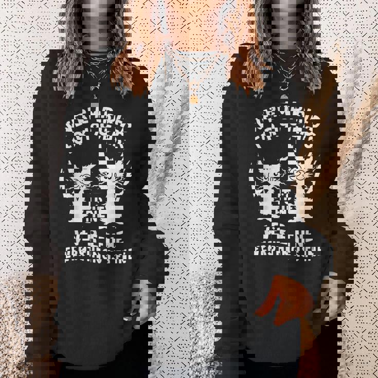 結婚19周年 結婚19年目 いい猫 面白い スウェットシャツ 彼女への贈り物