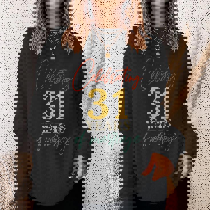 結婚31周年を祝う 結婚31周年 スウェットシャツ 彼女への贈り物