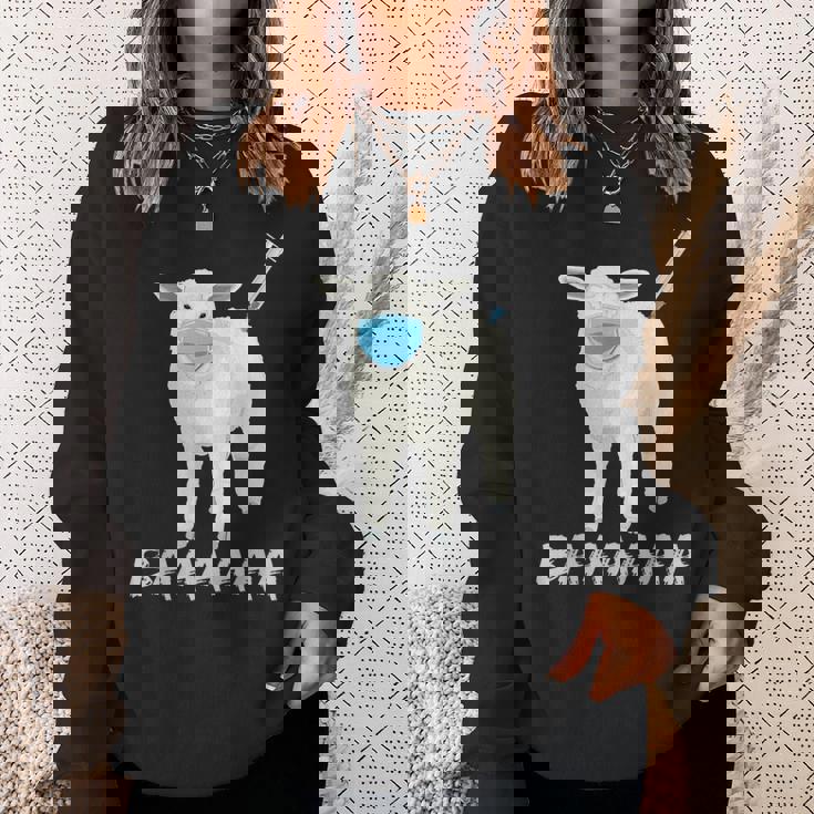 羊または羊 ワクチン防止マスク スウェットシャツ 彼女への贈り物