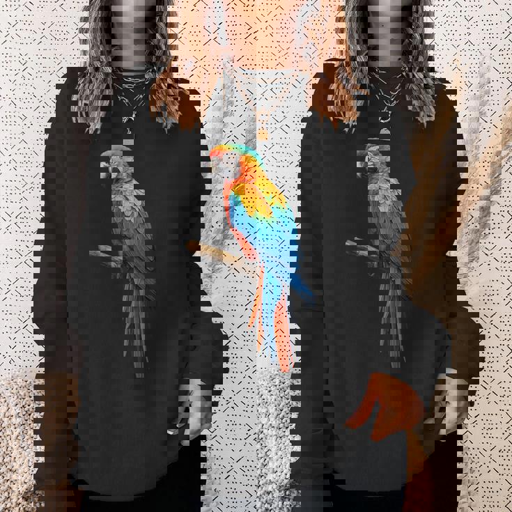 美しいオウム スウェットシャツ 彼女への贈り物