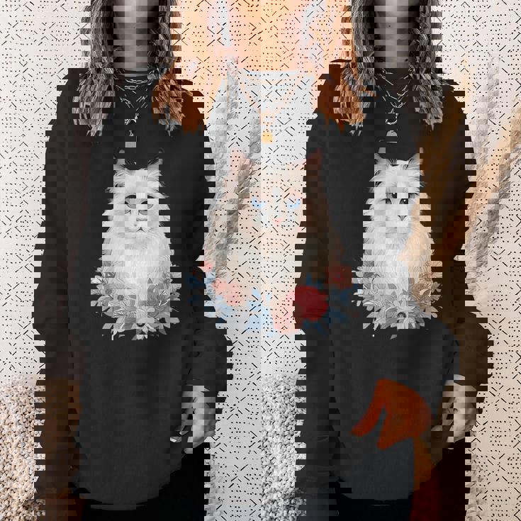 美しいラグドール猫 スウェットシャツ 彼女への贈り物