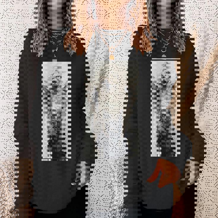 美しい天使 白黒ヴィンテージアート スウェットシャツ 彼女への贈り物