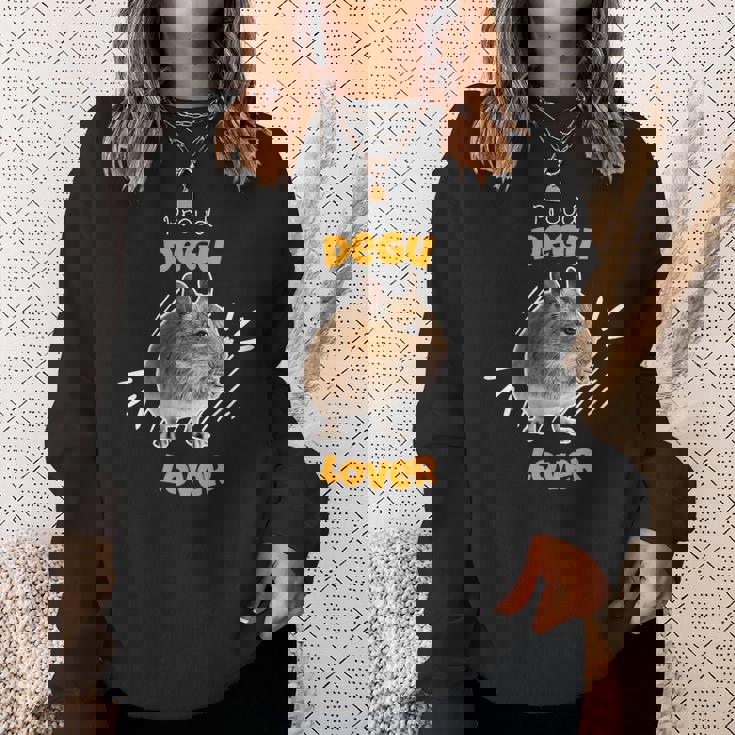 自慢のデグー好き スウェットシャツ 彼女への贈り物