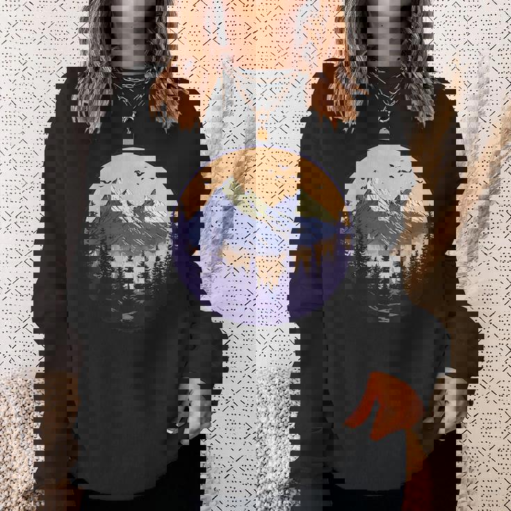 自然の中でのハイキング、ハイキング スウェットシャツ 彼女への贈り物