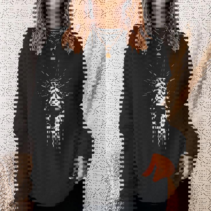 自由の女神、ニューヨークのアイコン、アメリカ、ゴッサムのデザイン。 スウェットシャツ 彼女への贈り物