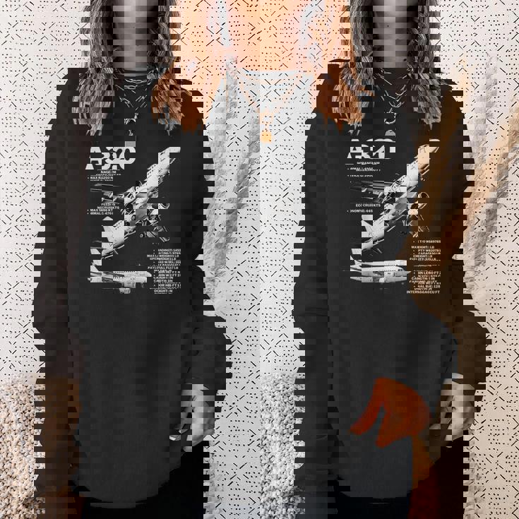 航空機 エアバスa320ジェット スウェットシャツ 彼女への贈り物