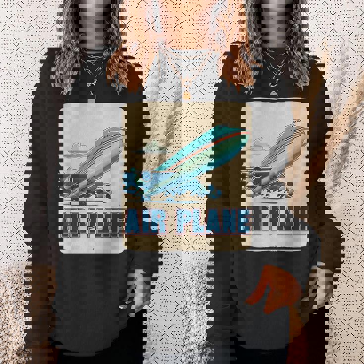 航空機愛好家のためのクールな旅客機飛行機コスチューム。 スウェットシャツ 彼女への贈り物