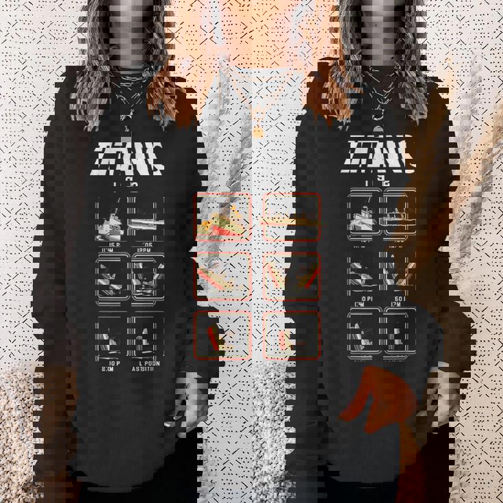 船1912クルーズのタイタニック号沈没段階 スウェットシャツ 彼女への贈り物