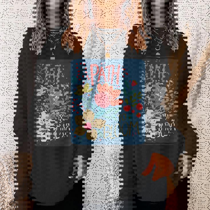 花を咲かせる春好きのための面白い小道コスチューム。 スウェットシャツ 彼女への贈り物