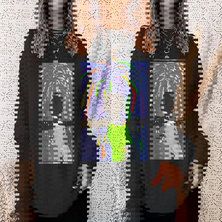 花火 竹久夢二 大正４年 １９１５年 作 スウェットシャツ 彼女への贈り物