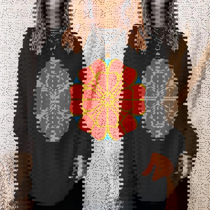 花笠花 琉球 沖縄 日本 琉球諸島 沖縄 スウェットシャツ 彼女への贈り物