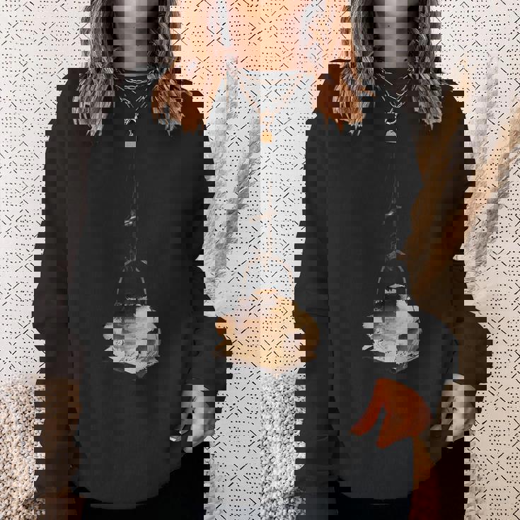 葛飾北斎作 たぬき スウェットシャツ 彼女への贈り物