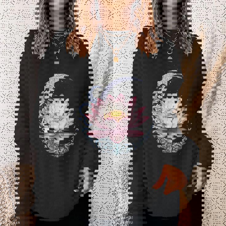 蓮の花 ヨガ 形而上学 スウェットシャツ 彼女への贈り物