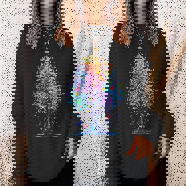蝶の木の美学 蝶々 美しい美学 スウェットシャツ 彼女への贈り物