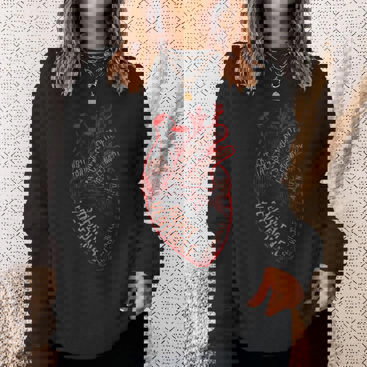 解剖学 心臓 心臓病 看護師 循環器専門医 心電図 循環器学 スウェットシャツ 彼女への贈り物