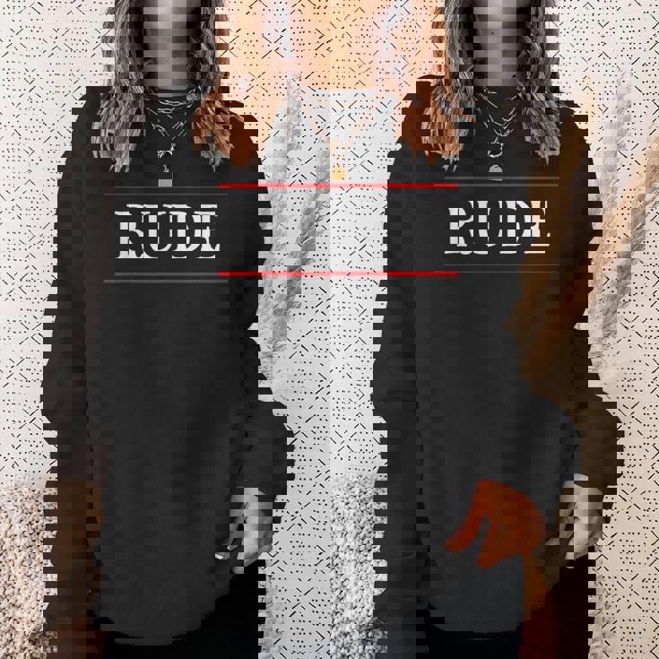 言葉 Rude On It スウェットシャツ 彼女への贈り物