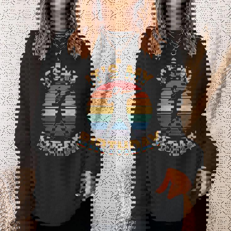 誕生日 男の子 衣装 ヴィンテージ It's My Birthday Dabbingunset スウェットシャツ 彼女への贈り物