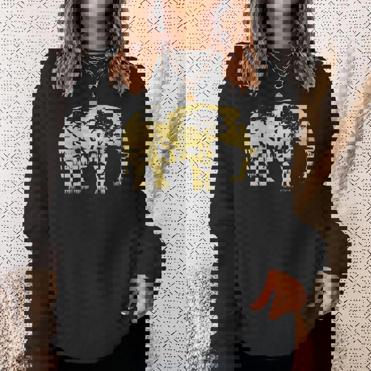 象の贈り物野生生物保護動物園動物動物学アフリカ スウェットシャツ 彼女への贈り物