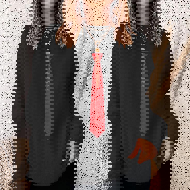 赤いネクタイ、ネクタイファニードレス スウェットシャツ 彼女への贈り物