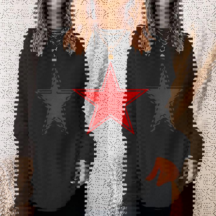 赤い星シャツ スウェットシャツ 彼女への贈り物