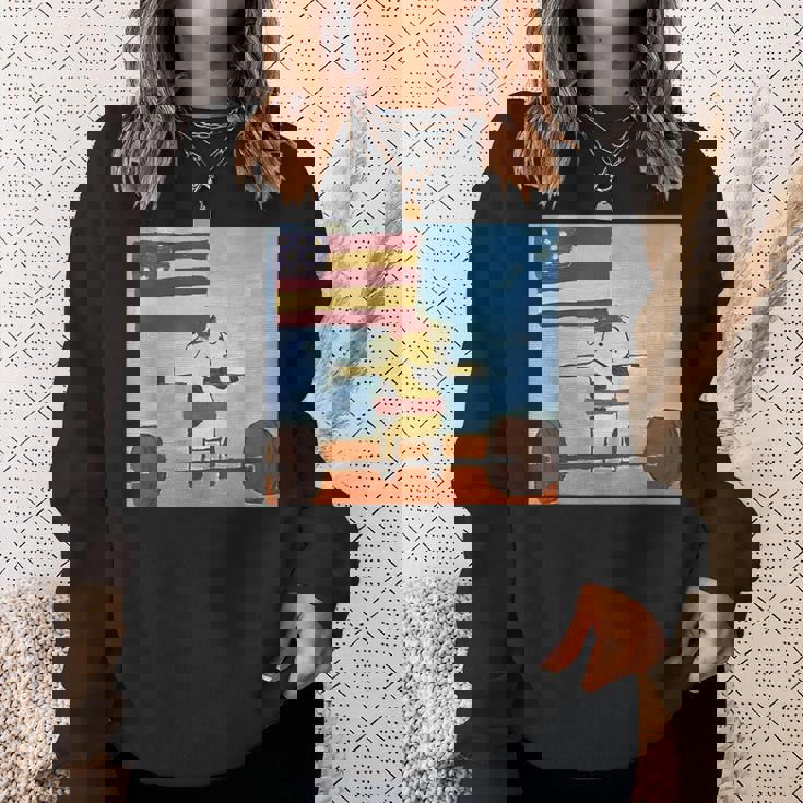 赤身ビーフ パティ赤身ビーフティー デッドリフティングビーフ スウェットシャツ 彼女への贈り物