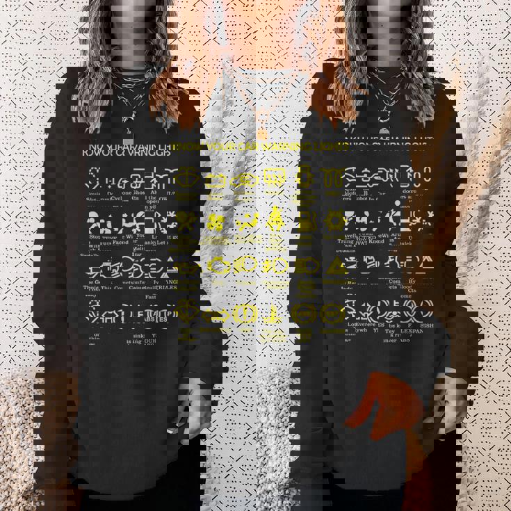 車の警告灯 非常に面白いドライバー スウェットシャツ 彼女への贈り物