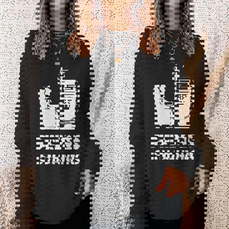 透析tシャツ 透析患者用 透析は排水 スウェットシャツ 彼女への贈り物