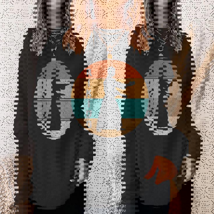 道場開業医のためのビンテージ合気道武道デザイン。 スウェットシャツ 彼女への贈り物