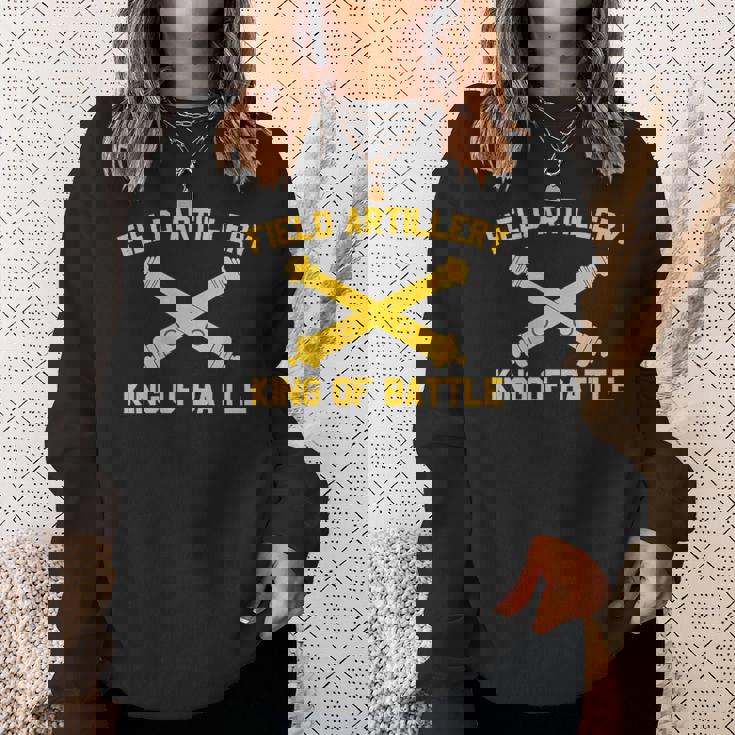 野戦砲 キングオブバトルブランチ記章 砲兵 スウェットシャツ 彼女への贈り物