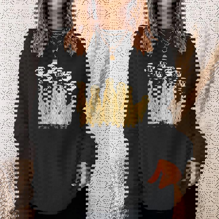 野生動物のミーアキャットアルコールビール スウェットシャツ 彼女への贈り物