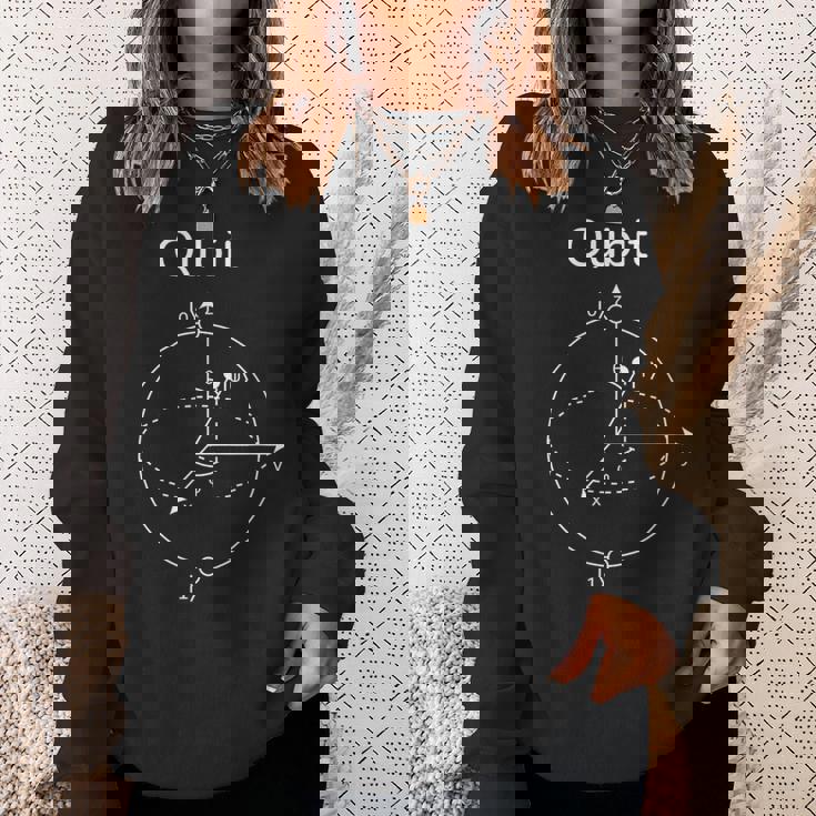 量子ビット量子ビット スウェットシャツ 彼女への贈り物