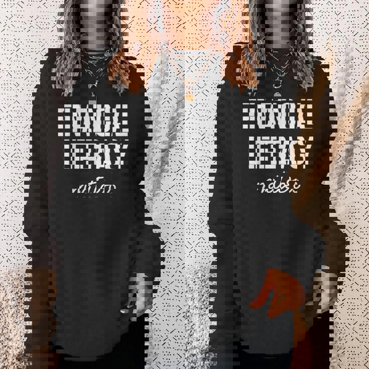 金融リテラシーは重要 スウェットシャツ 彼女への贈り物