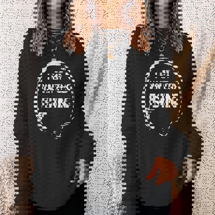 釣り好き 釣りに行きたい 釣り好きな人へのプレゼント 面白い 釣り 趣味 ギフト キャンプ 漁師 スウェットシャツ 彼女への贈り物