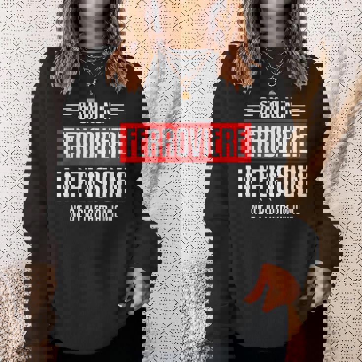 鉄道退職の引用 スウェットシャツ 彼女への贈り物