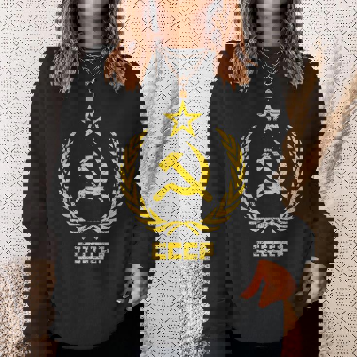 鎌と槌の星cccpソビエト連邦 スウェットシャツ 彼女への贈り物