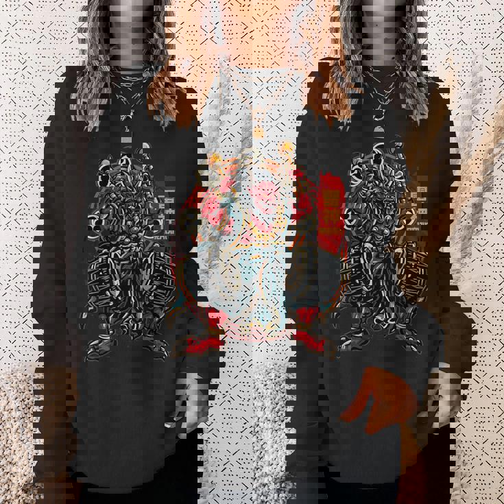 雷神 雷神 古代日本神話 神々 スウェットシャツ 彼女への贈り物