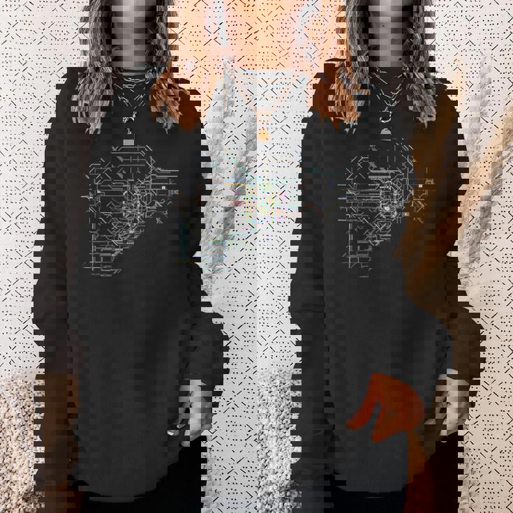 面白tシャツ 電車 東京 路線図 鉄道 蒸気機関車l おもしろ 鉄オタ メンズ グッズ ネタ スウェットシャツ 彼女への贈り物