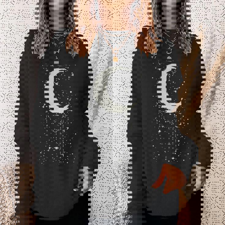 面白い 月 アート メンズ レディース キッズ 銀河 夜空 月 スウェットシャツ 彼女への贈り物