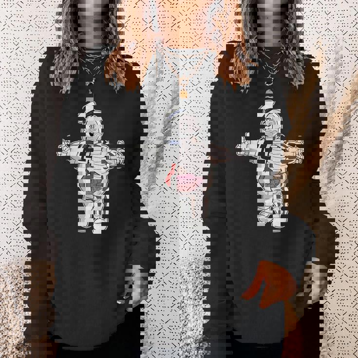 面白い 有名 カルト映画 キャラクター マシュマロマン ゾンビ スウェットシャツ 彼女への贈り物