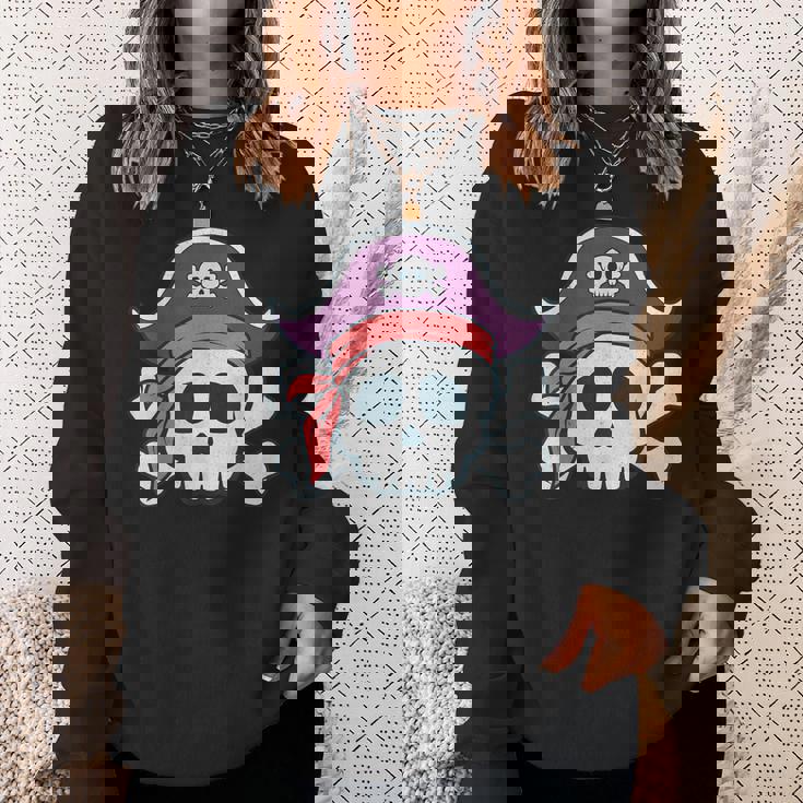 面白い 海賊 漫画 スカル ハロウィン スウェットシャツ 彼女への贈り物